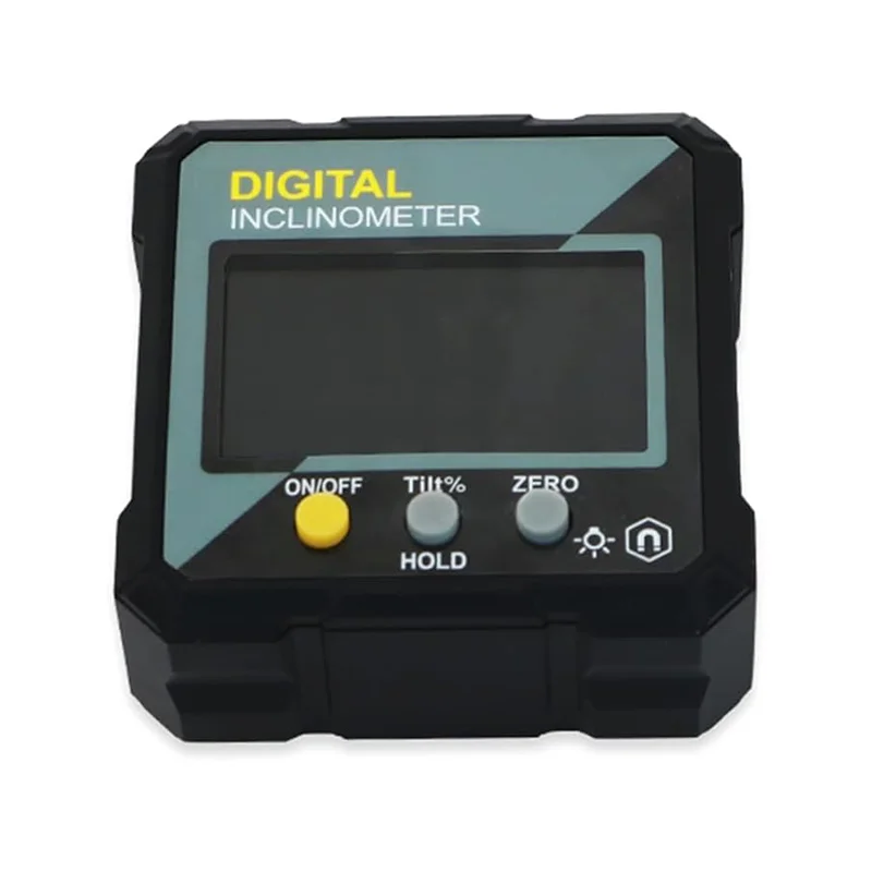 Inclinometro digitale con 0,05 °   Risoluzione Strumenti di misurazione dell'inclinazione della base magnetica del cercatore angolare in plastica economico Goniometro 4 * 90