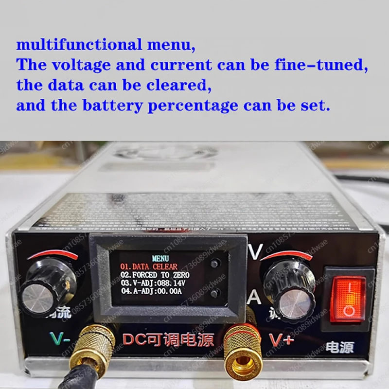 350W 0-96V 0.8-9 A Lithium Battery Charger, Multifunctional Color Screen Display, Home Appliance Repair, Battery Activation