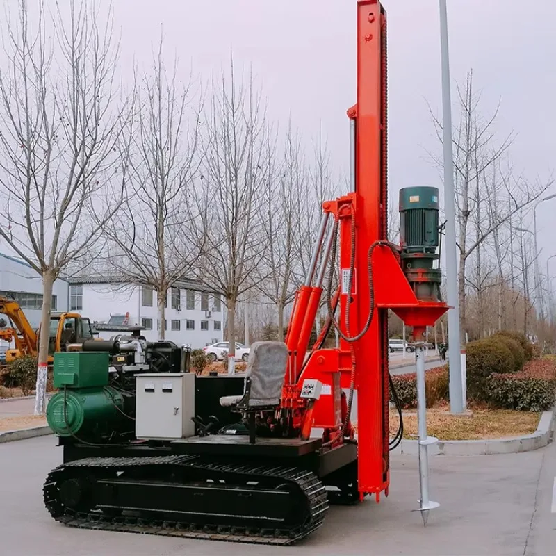 Pile Driver Rig Machine with Climbing Mechanism Design for Work in Mountain