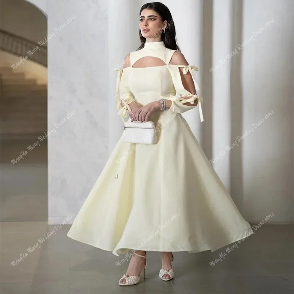 ZHUISHU A-line Evening Dress Sexy Sweetheart Cut Out Sleeves Prom Gowns Customized Saudi Arabric Ankle Length Prom Gown 2025