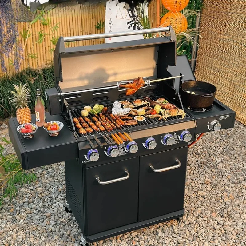 Gas Grill Household Charcoal Barbecue Grill Family Villa Yard Oven