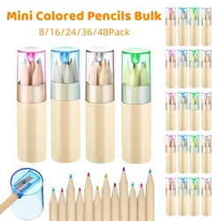 8-48Pack Mini Colored Pencils 3.5