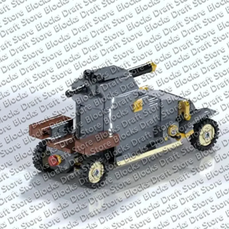 QWERT Wheeled Armored Car Model MOC Building Bricks War Equipment Modular Technology Gifts Holiday Assemble Toys Suit
