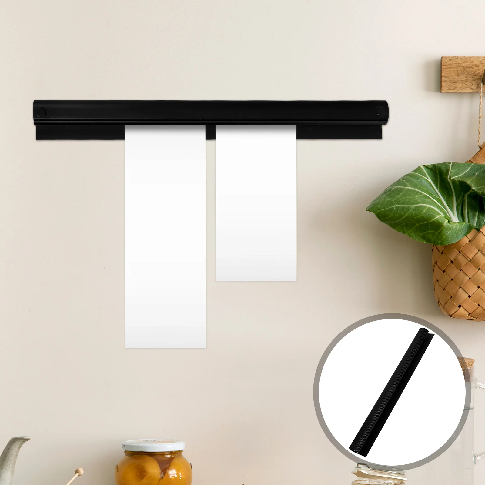 

Sturdy Aluminum Kitchen Takeaway Holder Wall Mounted Ticket Rack Restaurant Supplies Efficient Order Inserter Menu