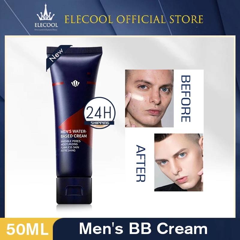 Natural Coverage Gentle Skin Men's Bb Cream Hydrating Provides Instant Results 50ml Moisturizing Formula Anti-aging