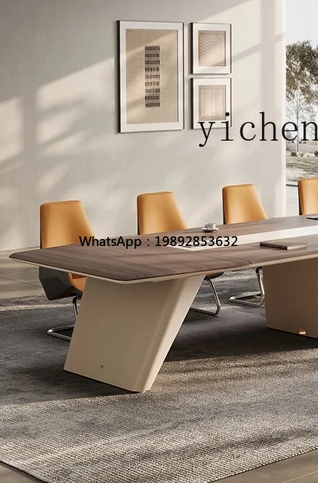 

conference table and chair combination strip table simple modern large reception negotiation training meeting room