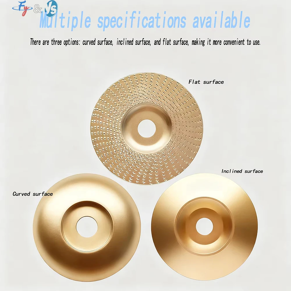 Carbon Steel Round Shaping Polishing Wheel 16mm Inner Hole Abrasive Disc For Angle Grinder Wood Sanding Carving Rotary Tool