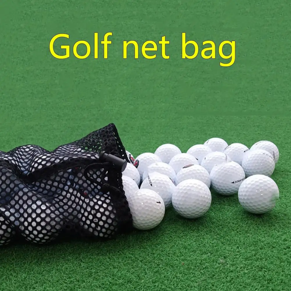 48-56 Balls Golf Mesh Bag Table Tennis Bag Nylon Storage Ball Pouch Golf Ball Carrying Holder Organizer Golf Accessories 골프용품 골프