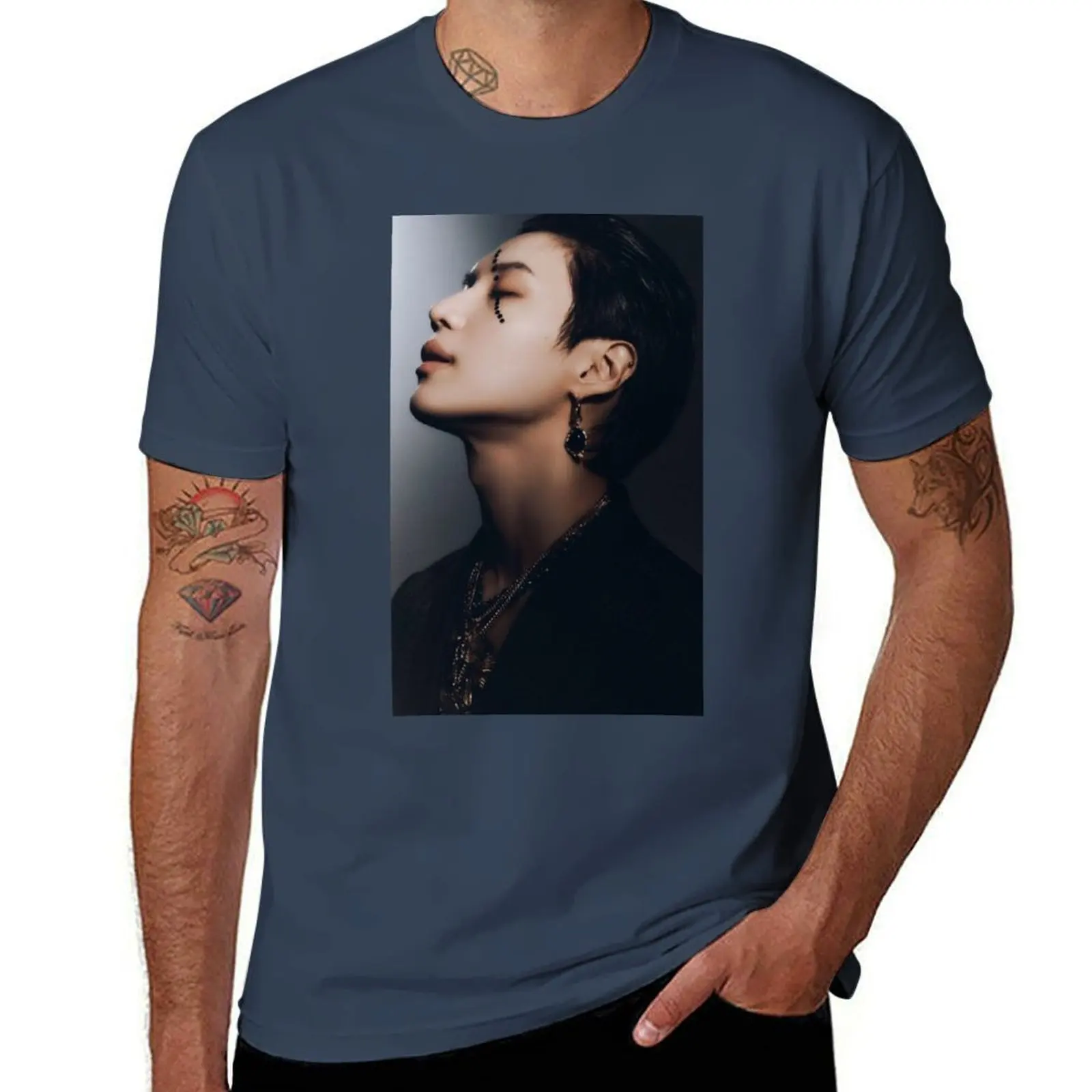 

SHINEE TAEMIN T-Shirt Basic Simple Casual Short Sleeve Tee