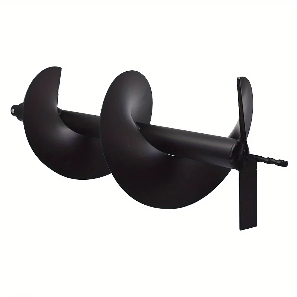 Black Auger Bit 10 Inch Soil Auger Bit Fit for Planting, Gardening, Tree Planting, Digging Holes Inside Diameter 3/4 Inch Shaft