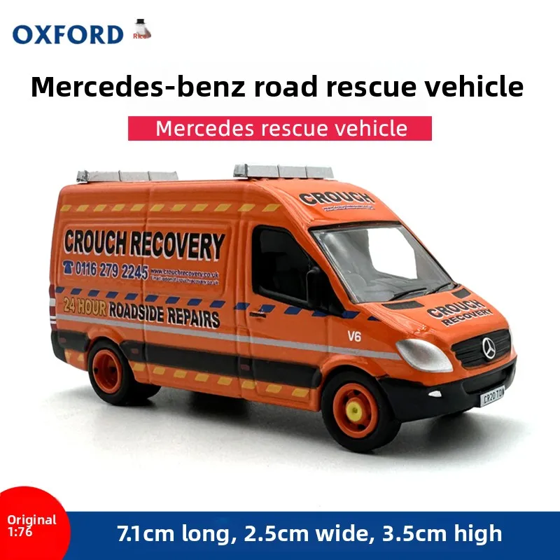 

Diecast OXFORD 1:76 Scale BENZ Road Rescue Transporter Alloy Car Model Collectible Toy Gift Souvenir Display Ornament
