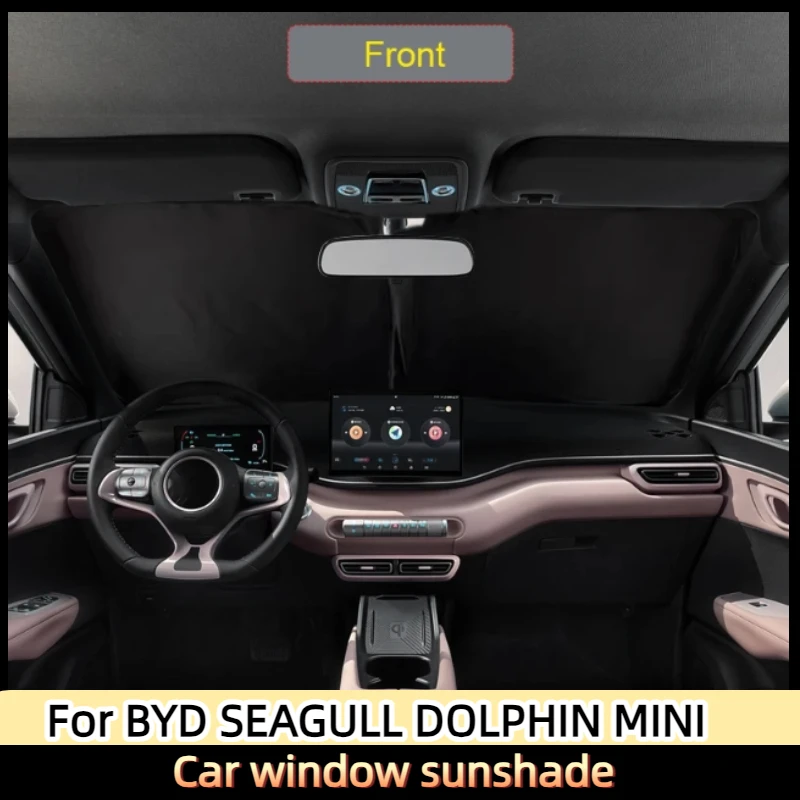 

For BYD SEAGULL DOLPHIN MINI 2024-2026 Car Black Windows Privacy Sunshade Auto Anti-UV Heat Insulation Protect Cover Accessory
