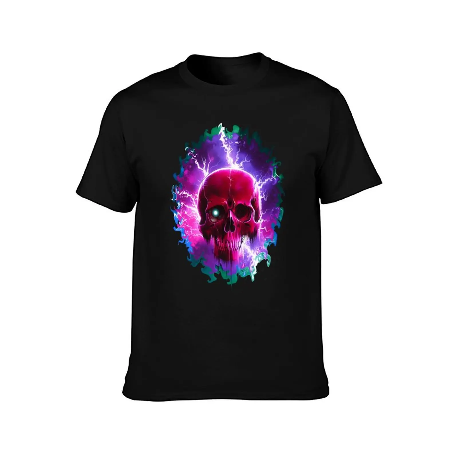 Electro Skull T-Shirt Soft Durable Cotton T-Shirt