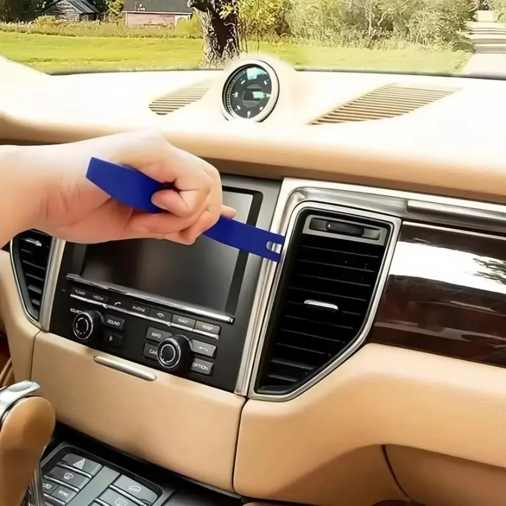 1set Car Door Clip Panel Audio Video Dashboard Removal Kit Installer Prying Tool Navigation Disassembly Automobile Nail Puller