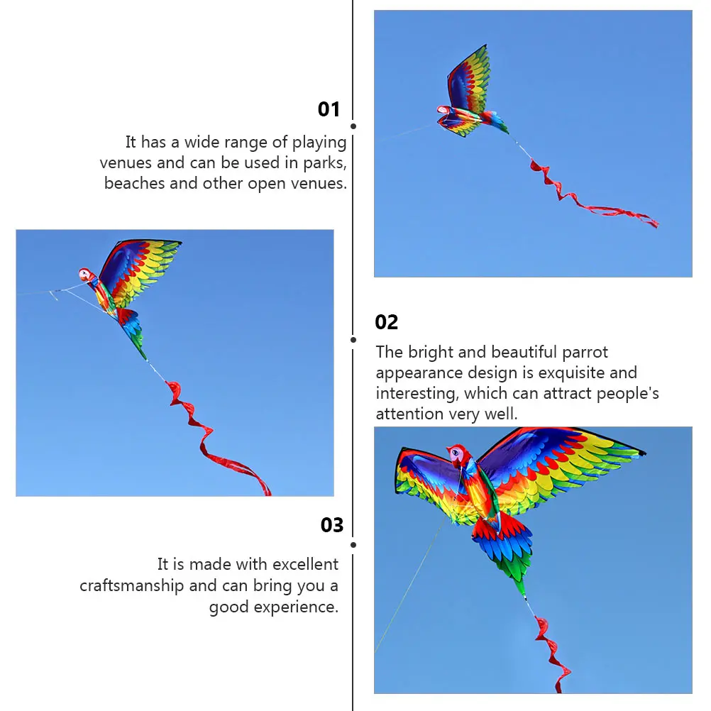 Tamanho grande ao ar livre alta elástica crianças pipas brinquedo haste cauda longa jogos divertidos 3d papagaio pipa praia crianças voando ao ar livre