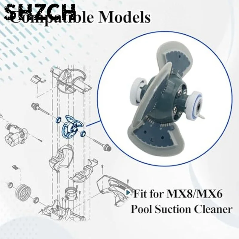 R0524900 Cleaner Engine Replacement For MX6/MX8 Pool Suction Cleaner, With Rollers On Both Sides