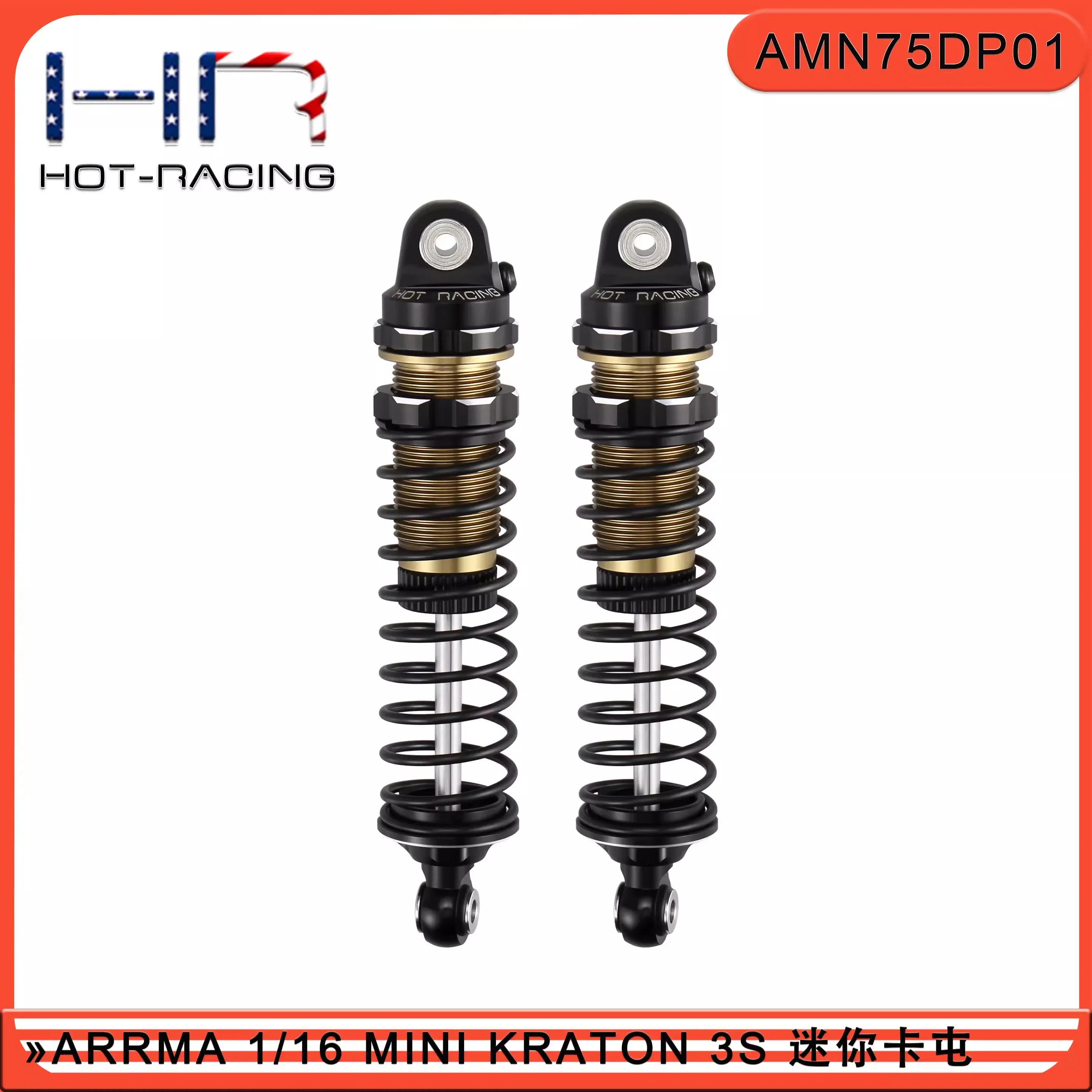 hr-arrma-1-16-ミニカードトゥン-3s-アルミニウム合金-75mm-リアショックアブソーバー-脱着防止設計付き