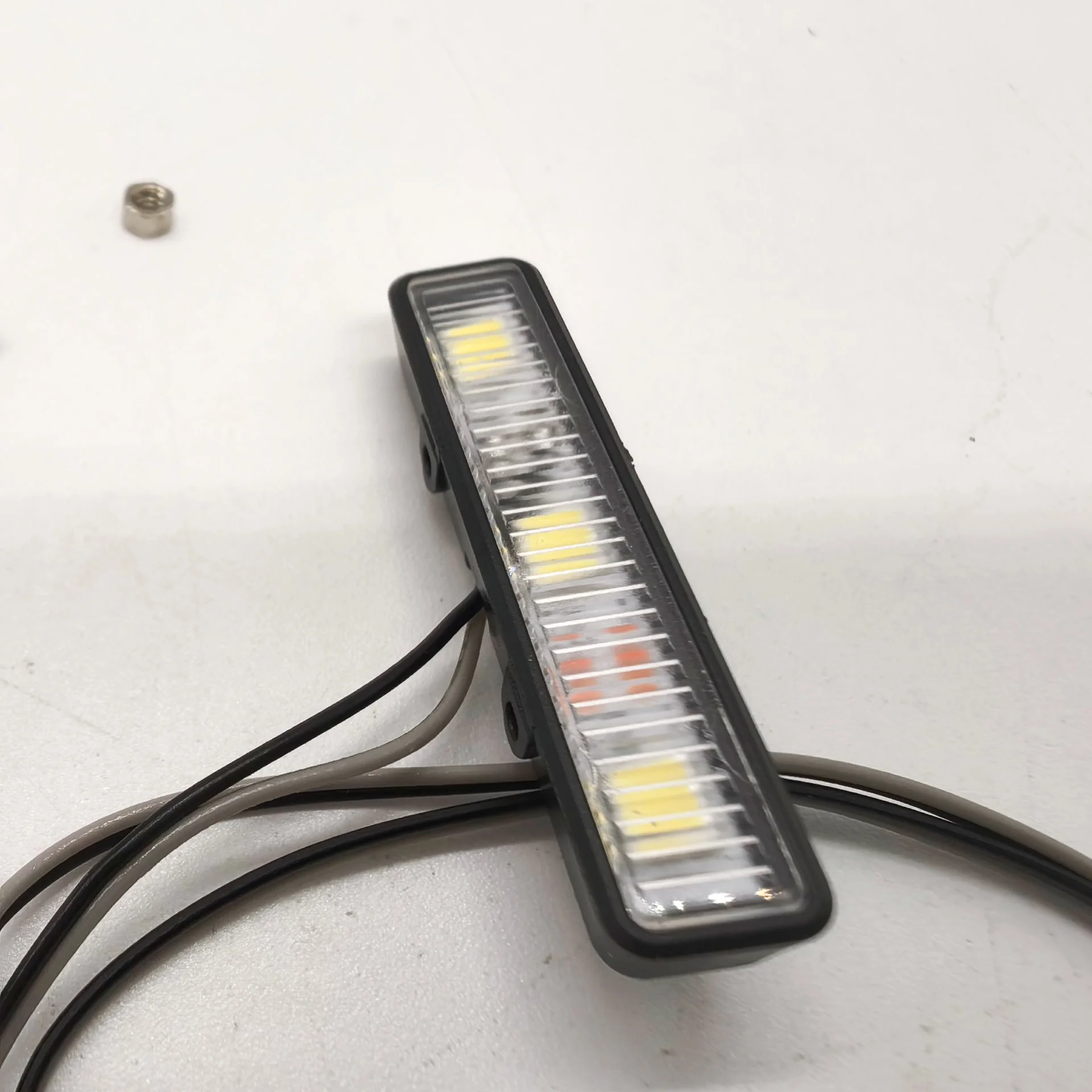 RC 1/14 Roof LED 3V Lights Rectangular Spotlight for Tamiya Hydraulic Excavator Loader Dump Truck for VOLVO Tipper DIY Parts