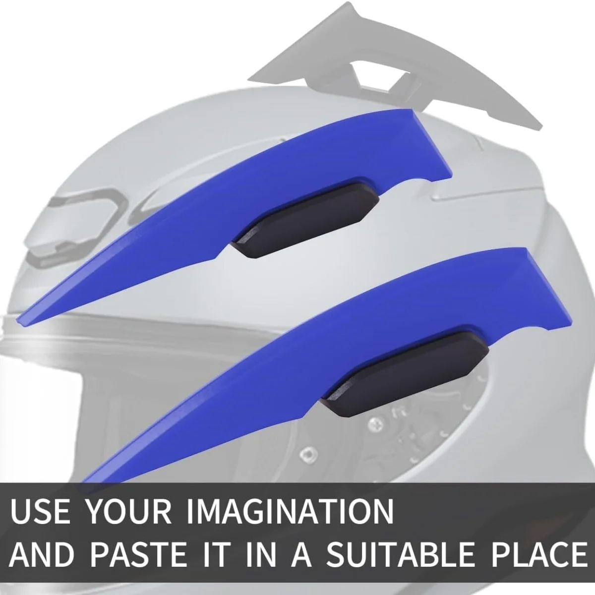 2pcs Universal Refit Motorcycle Winglet Aerodynamic Spoiler Dynamic Wing Decoration Sticker For Motorcycles E-bikes Scooters
