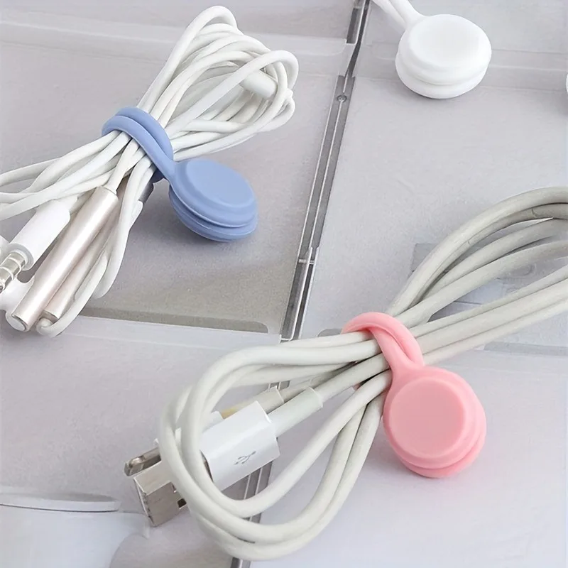 10 قطع 11 سم سلك اللفاف - تخزين كابل بيانات قوي متعدد الأغراض لكابلات شحن سماعات الأذن