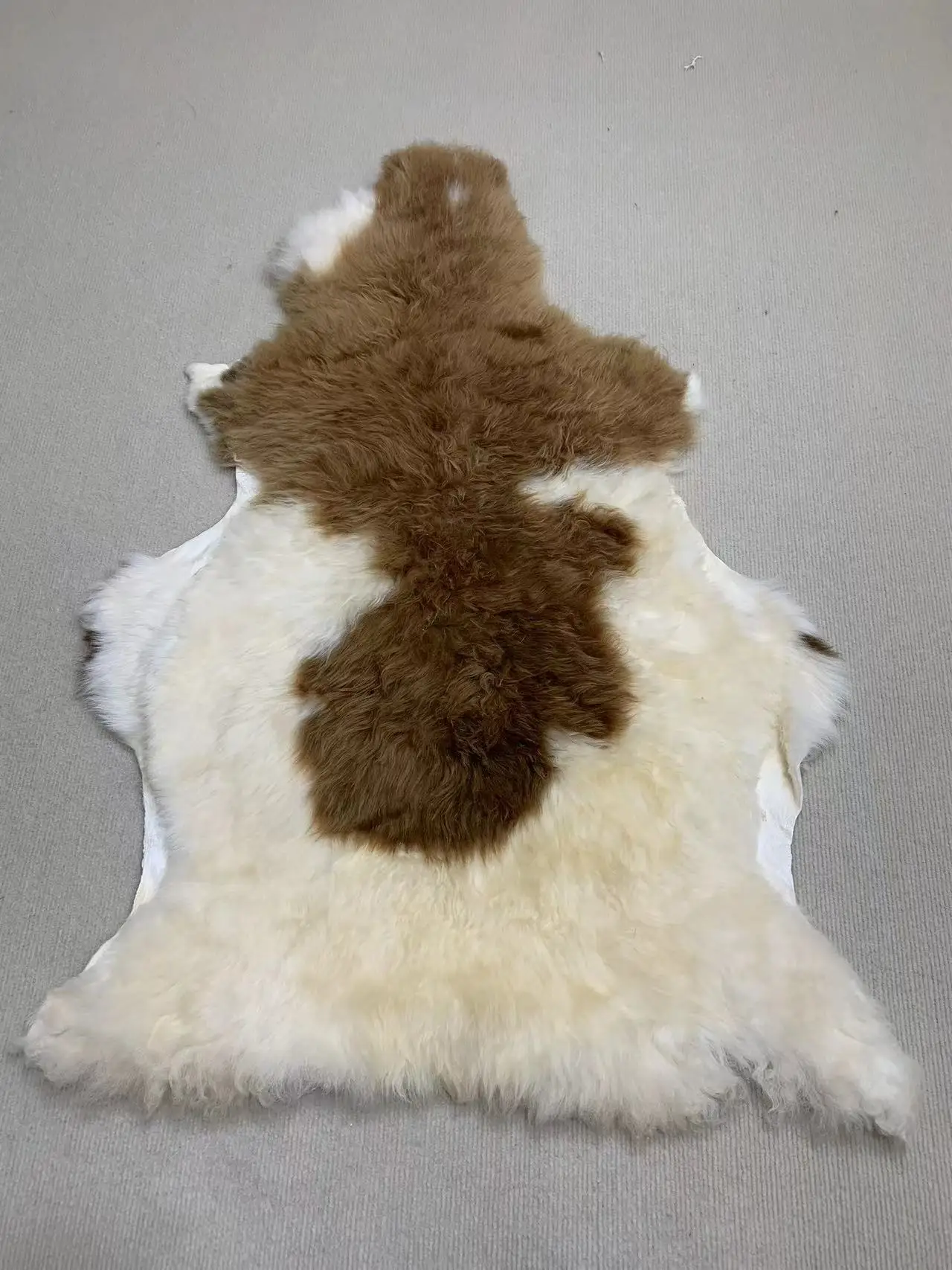 Natural Fluffy Sheep Fur Fabric, Whole Sheep Fur Pure Wool Blanket Carpet, Colorful Bedside Rug