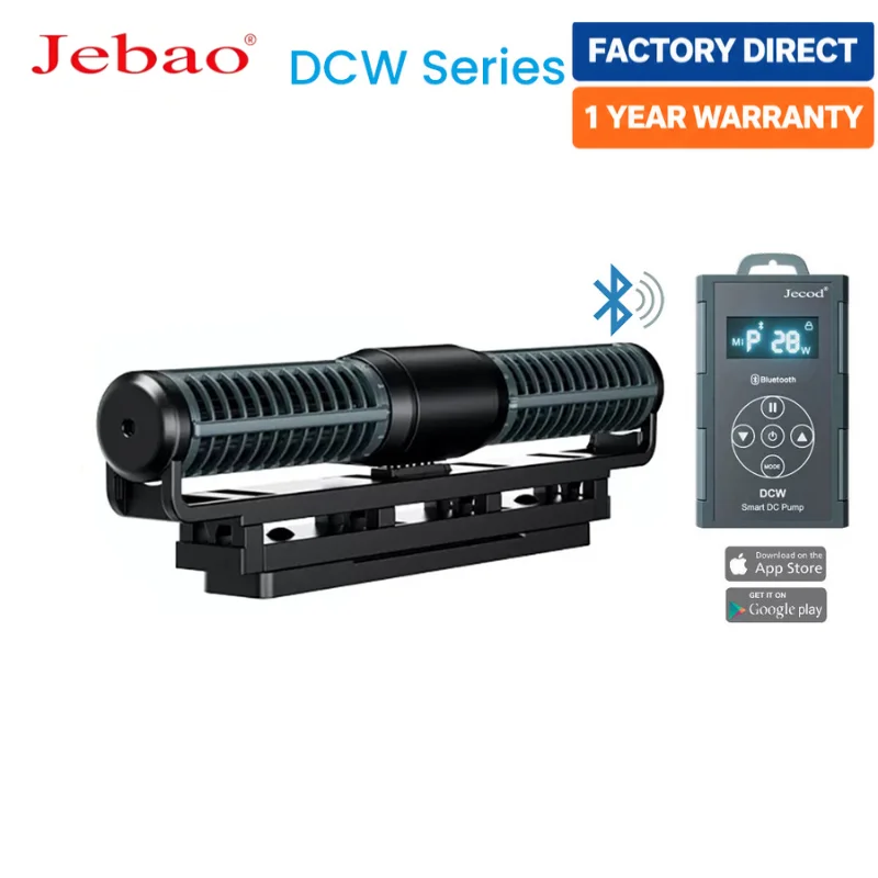 Jebao Jecod Bluetooth Cross-flow Pump New DCW Series Aquarium Fish Tank Circulating Flow Pump App Control DC Water Pump