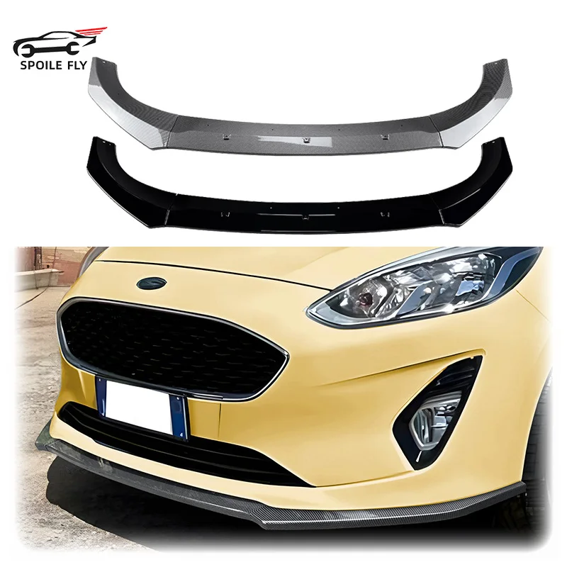 

2018 To 2021 For Ford Fiesta MK8 Standard MP Style Car Front Bumper Lip Spoiler Splitter Diffuser Retroft Body Kit Cover By ABS