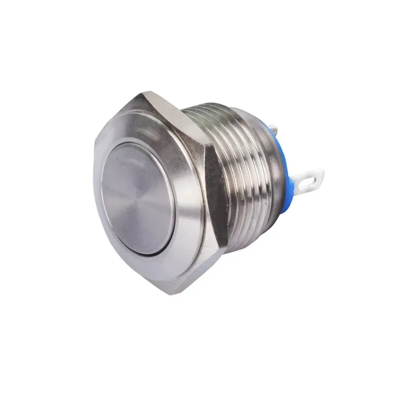 

Кнопка дверного звонка из нержавеющей стали, водонепроницаемая, с плоской головкой, мгновенного действия, 16 мм, 2-контактный переключатель