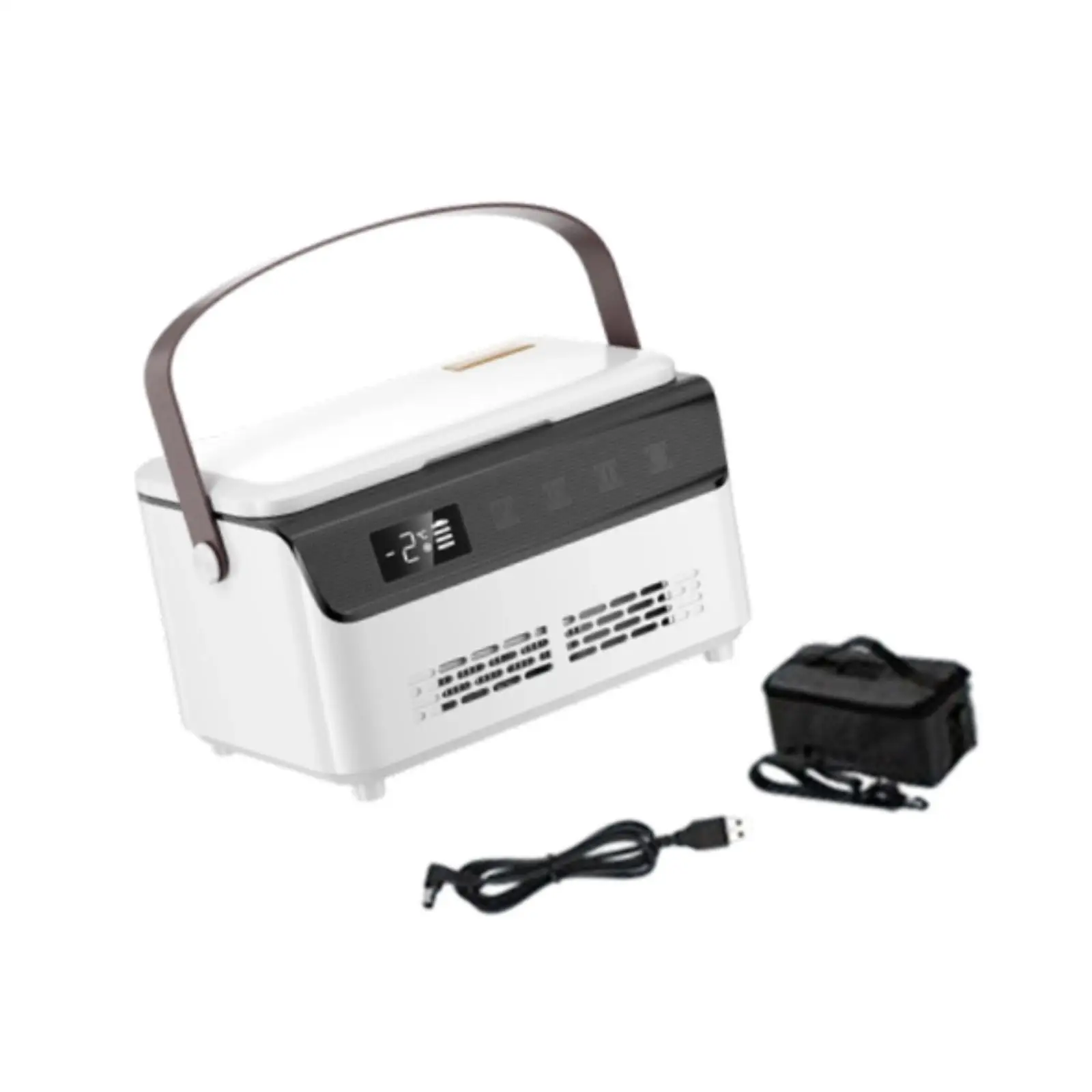 Insulin Bottle Organizer Bag USB Cooling Case Smart Display Portable Fridge for Office Car