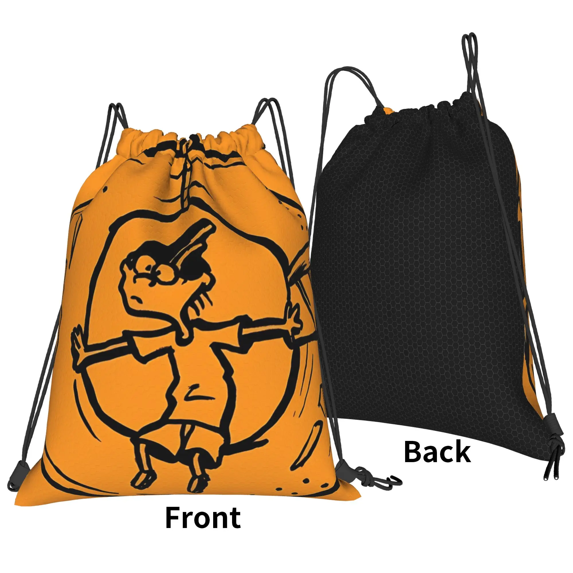 Ed  Edd  Eddy 90s cartoon Portable Hiking Riding Gym Drawstring Storage Sporty Backpacks