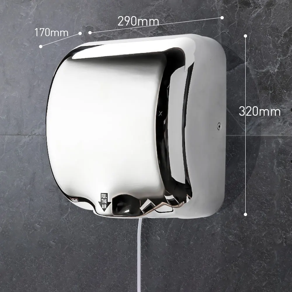

Hand Dryer Toilet Automatic Wall-mounted Sensor Hand Air Dryer Intelligent Induction Hot Air Electric Dryer