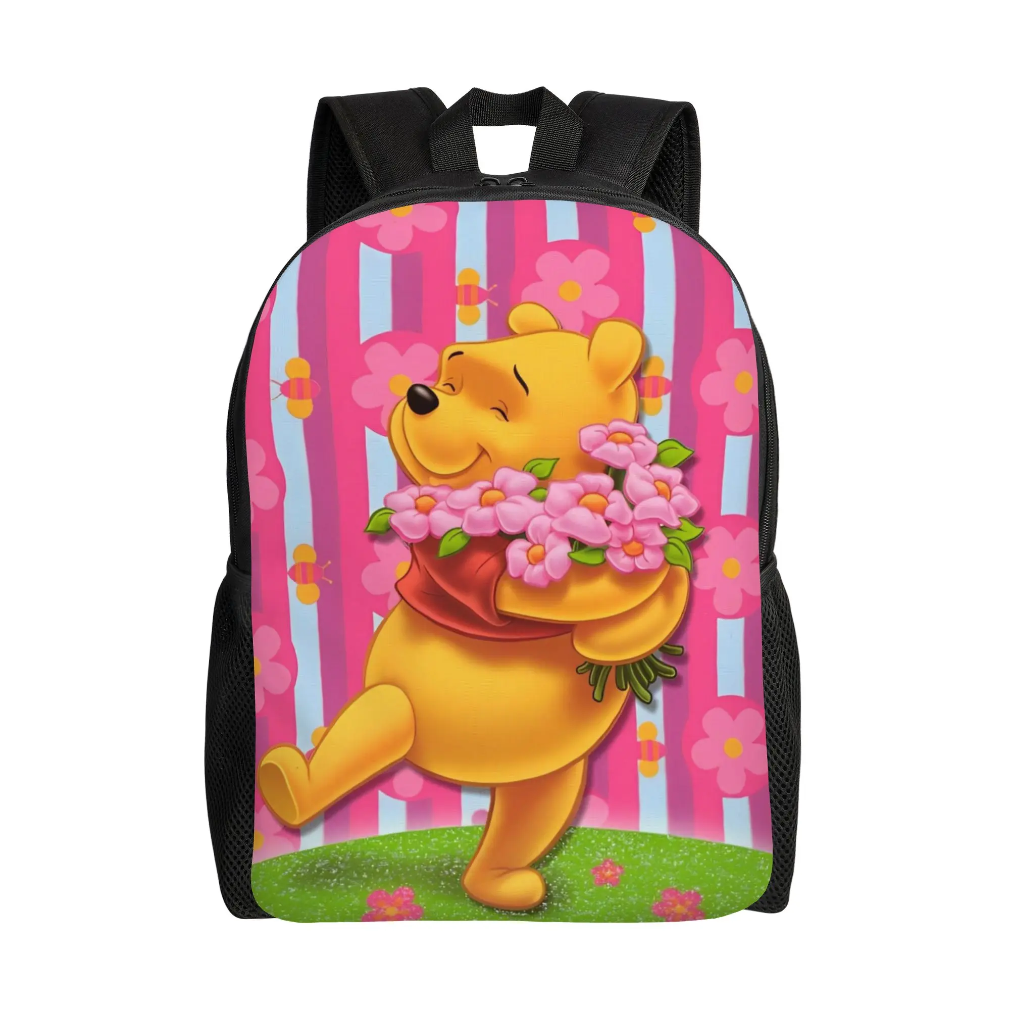 

Рюкзак с персонажами Винни-Пуха: Тигр, Эйор, Свинка, Пиглет. Большие рюкзаки для женщин и мужчин, повседневные школьные сумки, дорожные рюкзаки.
