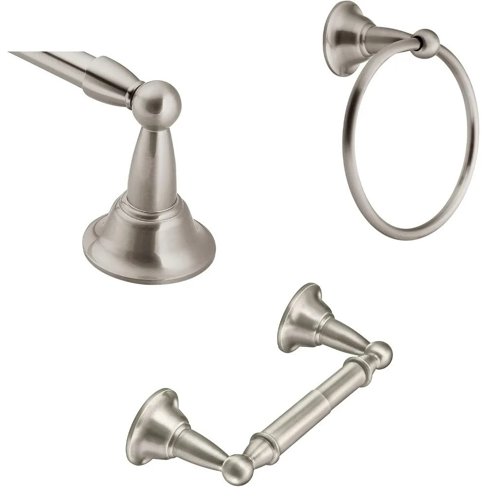 

Moen DN6893BN Комплект фурнитуры для ванной комнаты из трех частей с декоративной отделкой