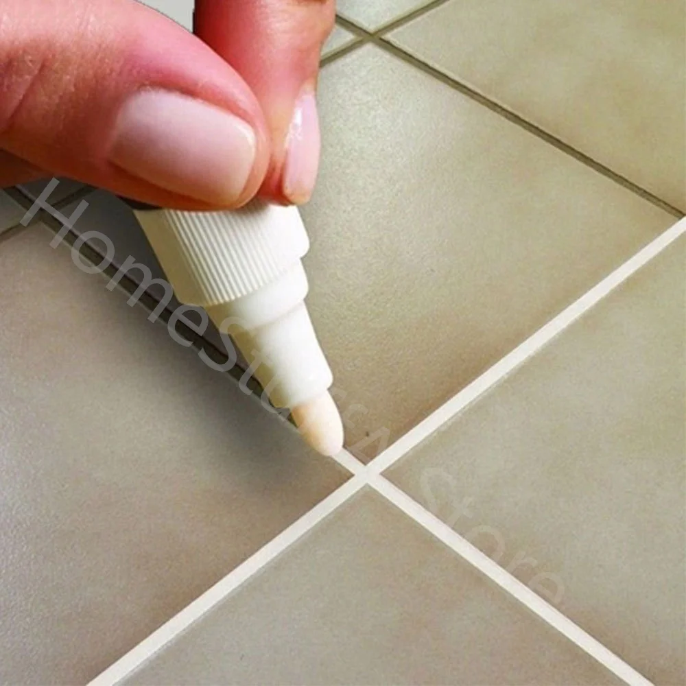 Tile Marker Repair Wall Pen White Grout Marker Odorless Non Toxic For Tiles Floor And Tyre Suitable Car Painting Mark Pen Gaps