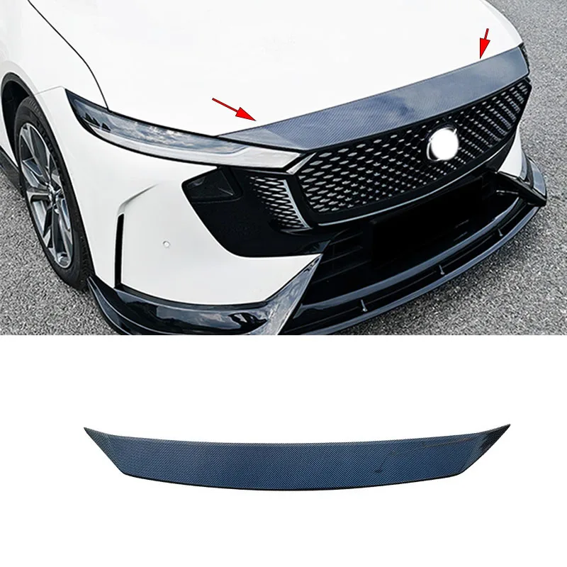 

FIT FOR Mazda EZ-6 6E 2025 2026 2027 ABS black Sand barrier strip Grille engine hood decoration molding Cover Trim