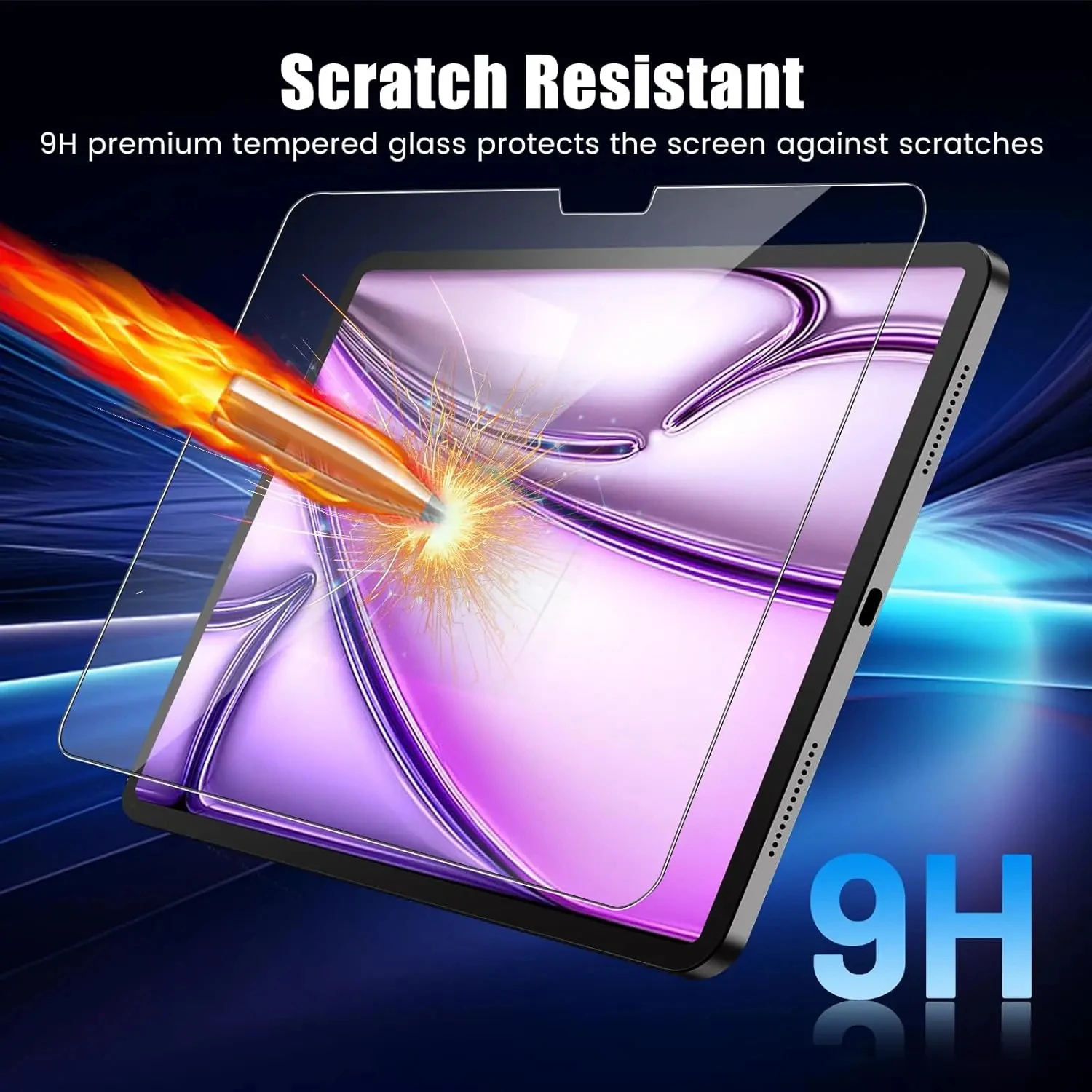 ( 3 Packs ) Tempered Glass For Apple iPad Air 11 2024 6th Generation A2902 A2903 A2904 Anti-Scratch Tablet Screen Protector Film