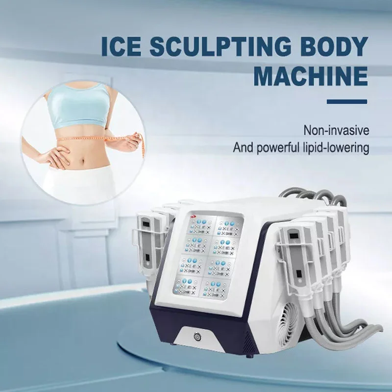 Factory Price 8 Handles Body Shaping Portable Ice Cream Cryo Theapy Weight Loss Cryolipoly Beauty Equipment