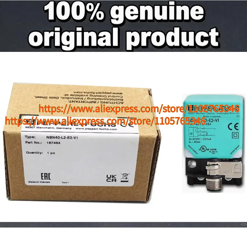 1pcs 100% Original P+F Square Inductive Proximity Switch Sensor NBN40-L2-E2-V1 NBB20-L2 NBN40-L2-A2-V1 NBN30-L2-E2-V1