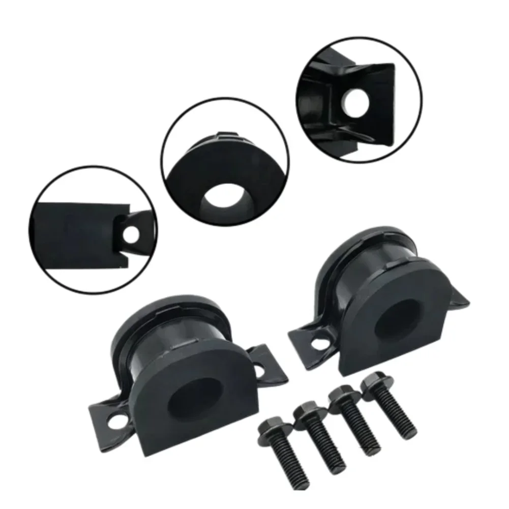 Sway Bar Mount Suspension Bushing Kit For Cornering Stability Black Suspension Bushing Kit High Durability Rubber