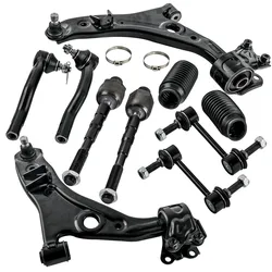 10pcs Front Lower Control Arm Inner Outer Tie Rod for Ford Edge Lincoln MKX 07-14 K620487 K620486 K750159 EV800576