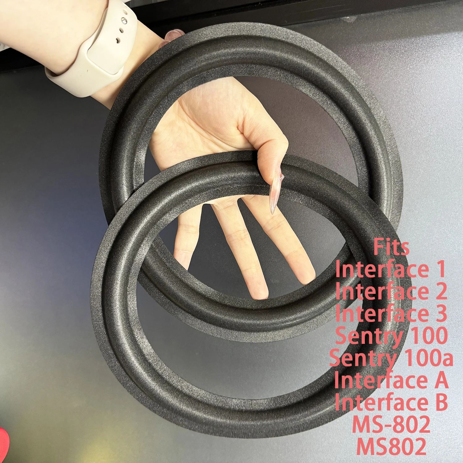 2X Foam Edge Fits EV Electro Voice Interface 1 Interface 2 Interface 3 Sentry 100 Sentry 100a Interface A Interface B MS-802 MS8