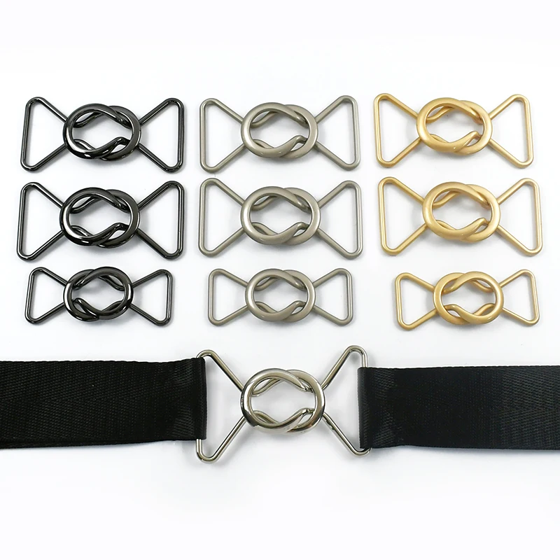 

2/5Pcs 20-40mm Metal Buckles for Belt Woman Coat Decorative Buckle Garment Waist Connect Button Webbing Strap Fastener Clasp
