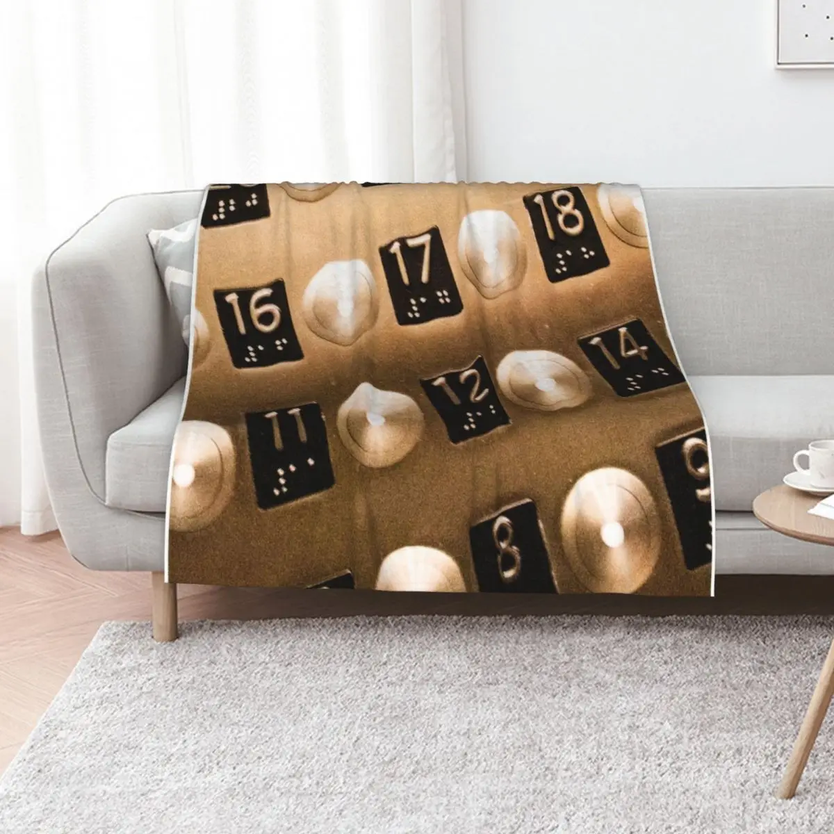 Elevator Buttons Throw Blanket Comforter halloween Soft manga Camping Softest Blankets