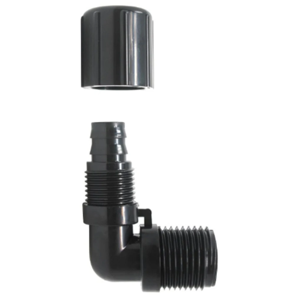 NPT 90 Degree Elbow Tube Fittings for Pentair Rainbow Automatic Feeders 320 322 300 29X 3 pcs Set ABS Material
