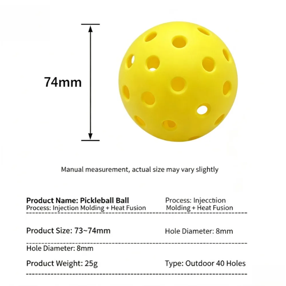 3PCS Peak ball 40 hole TPE injection molding indoor and outdoor professional competition