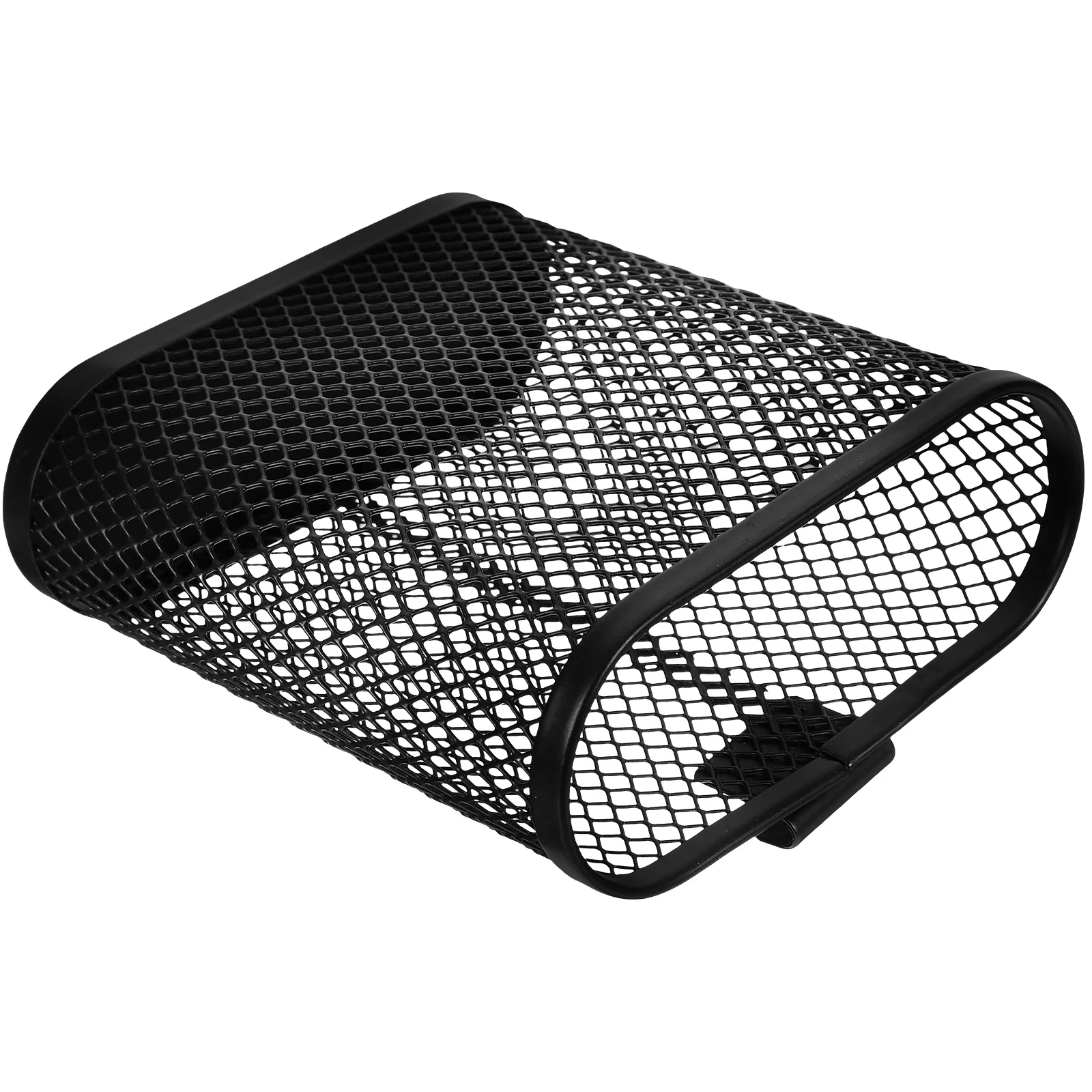 

Metal Semi-circle Pen Holder Desk Organizer Black Mesh Cup Large Capacity Storage Pencil Bucket Office Supply Home Decor