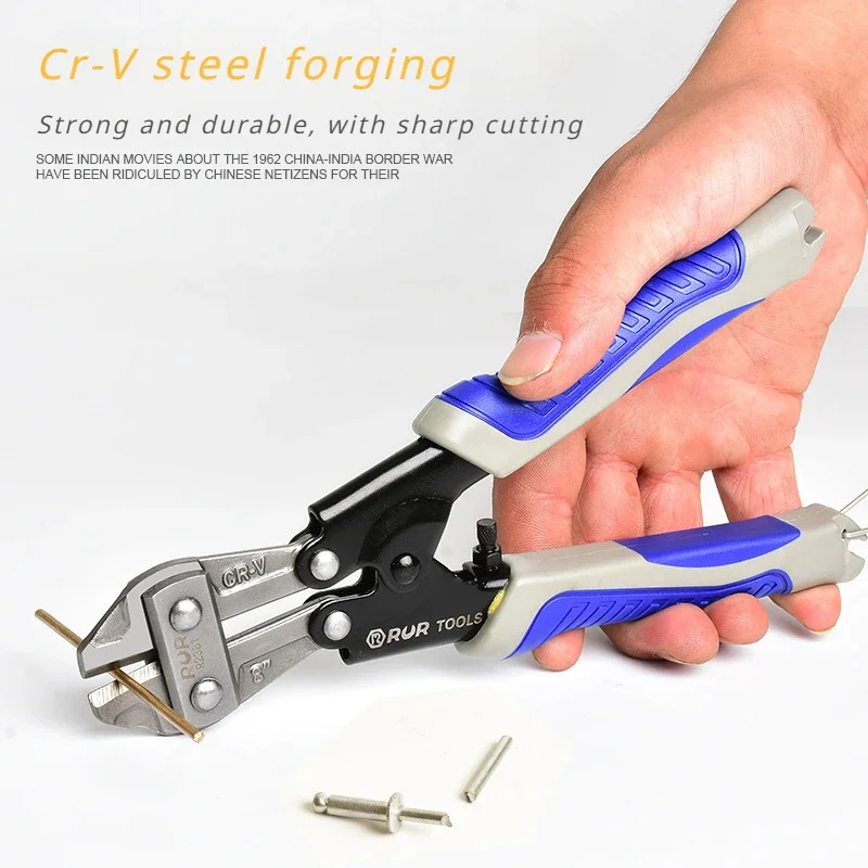 HardwareTools Mini/Heavy-Duty Wire Cutters 8 Inch Chrome Vanadium Steel Wire Cutters Portable Bolt Cutters Iron Wire Pliers