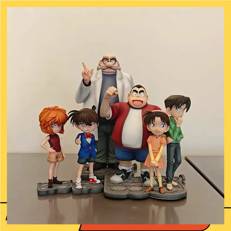 2025 Anime Junior Detektivteam GK Kudo Shinichi Conan Haibara Ai Yuan Tai Statue Box Set handgefertigtes Modell PVC Geschenk