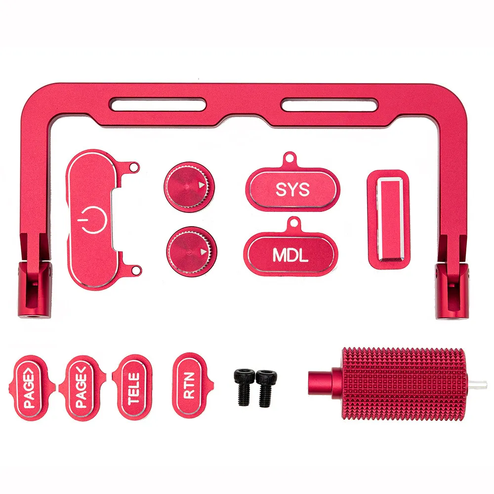 HelloRadio V16 Transmitter CNC Metal Folding Handle Button Roller