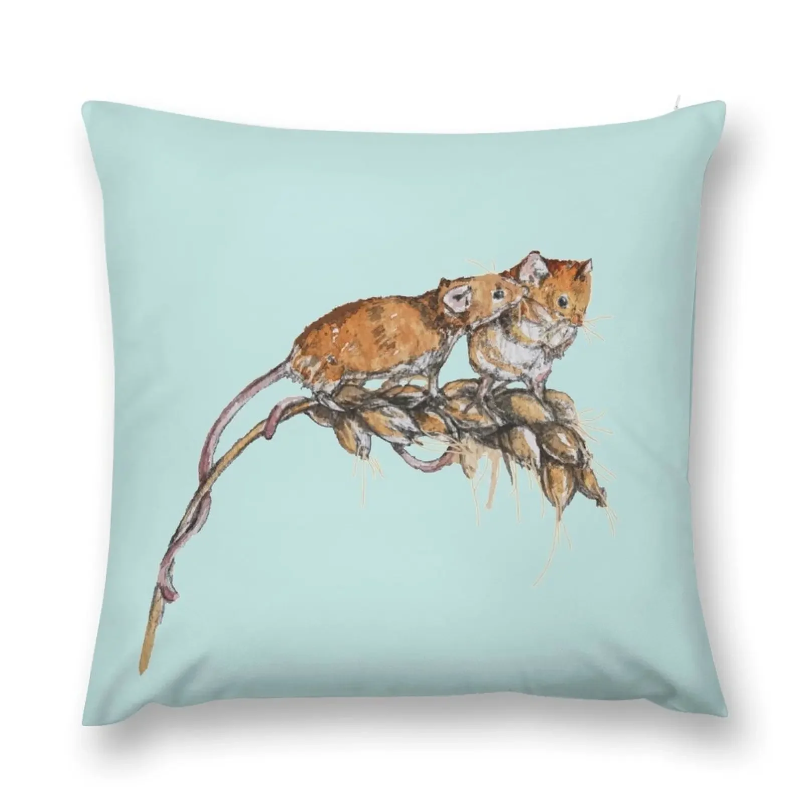 

Harvest Mouse Fancy a Nibble Throw Pillow Sitting Cushion Cushion Cover For Sofa Ornamental Pillow luxury decor pillow